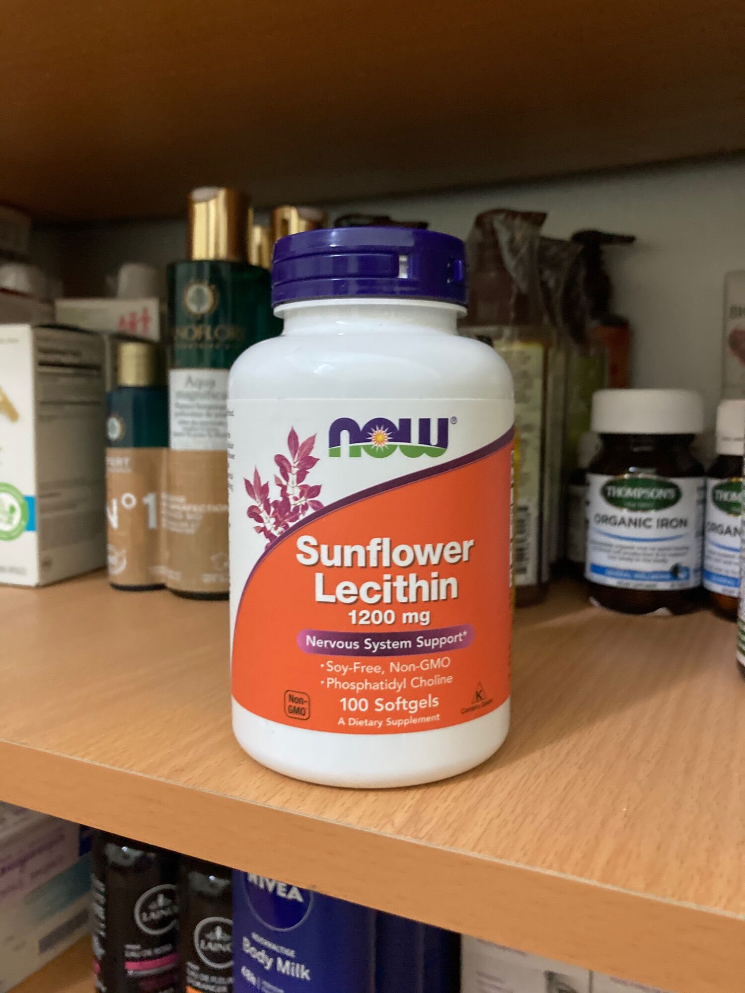 Viên Uống Chống Tắc Tia Sữa Now Sunflower Lecithin
