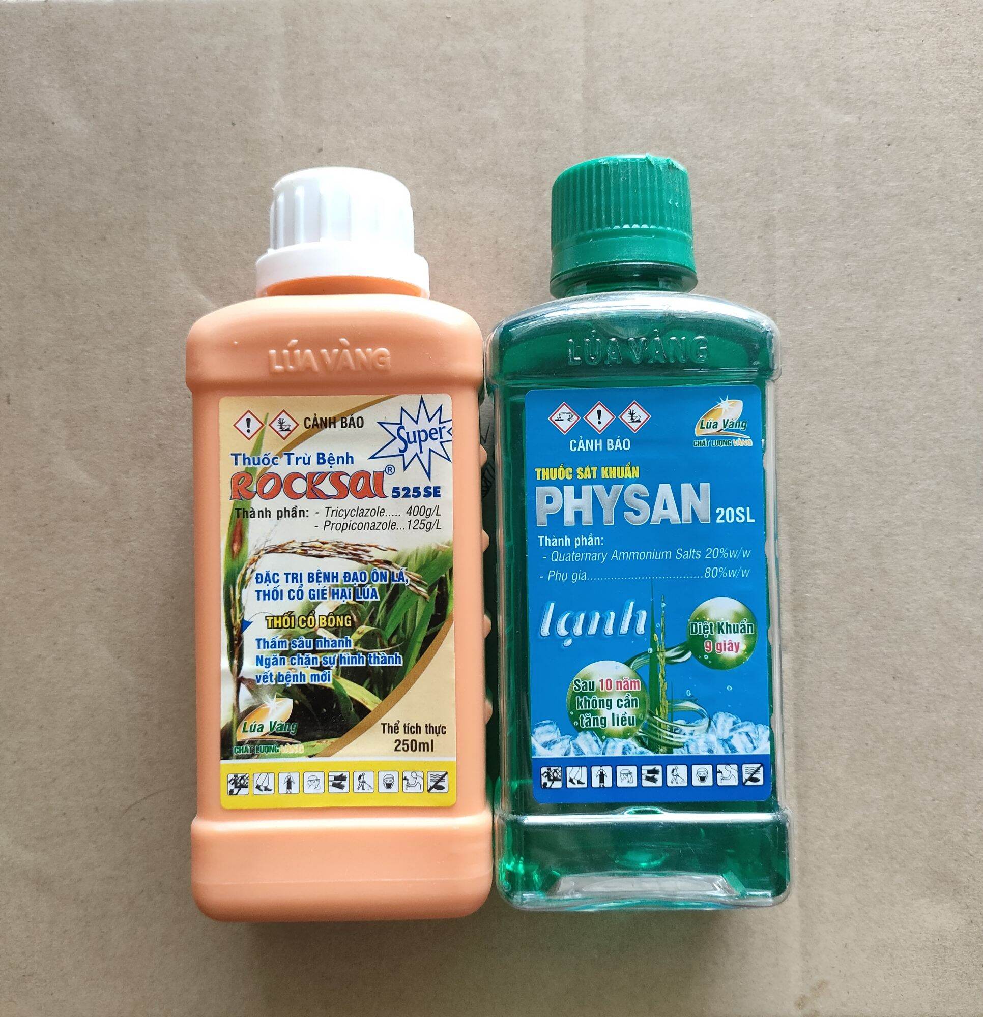 [combo 2chai] Rocsai Physan Lúa Vàng, đạo ôn vi khuẩn cháy bìa lá