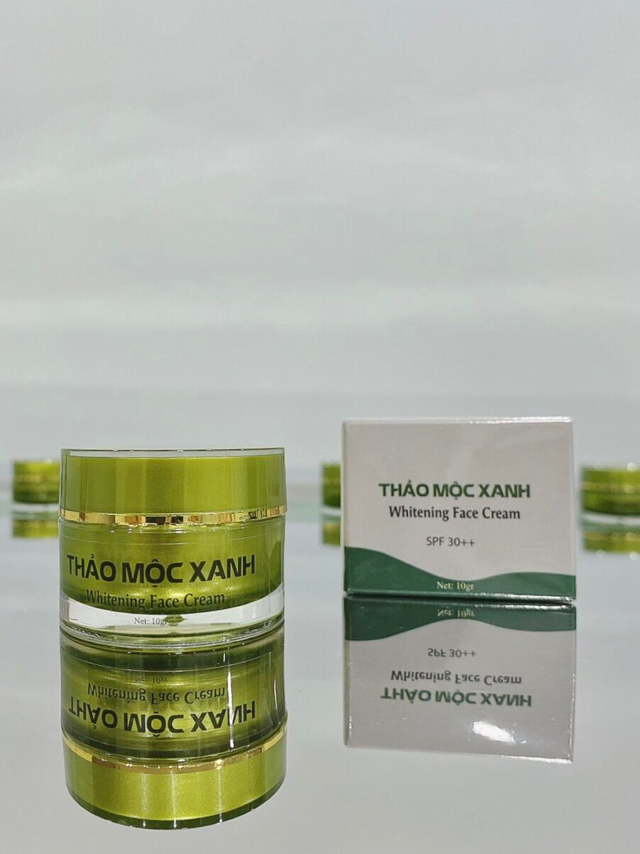 Kem Face Thảo Mộc Xanh 10g - Dưỡng Trắng Da (2 lọ)