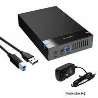 KEBIDU | Vỏ Ổ Cứng SATA USB3.0 2.5/3.5 Inch Bộ Chuyển Đổi Đầu Đọc Ngoài Hỗ Trợ Ổ Cứng 10TB Cho PC Laptop - Tính Năng Cắm Là Chạy Tự Động Ngủ