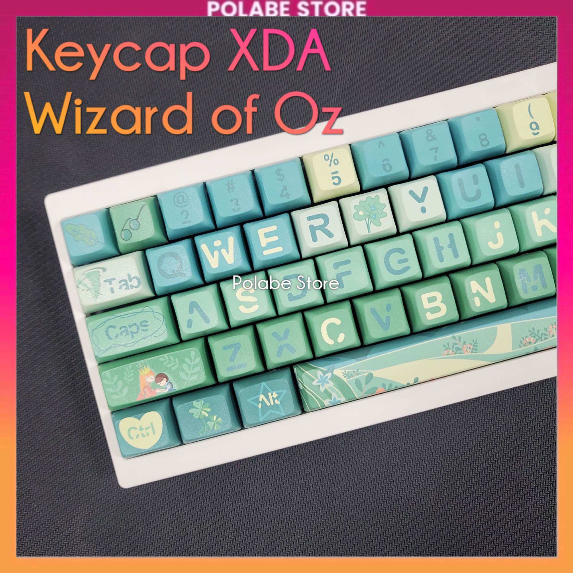 Keycap Wizard of Oz XDA Profile PBT Dyesub bàn phím cơ CMK xịn Polabe Store
