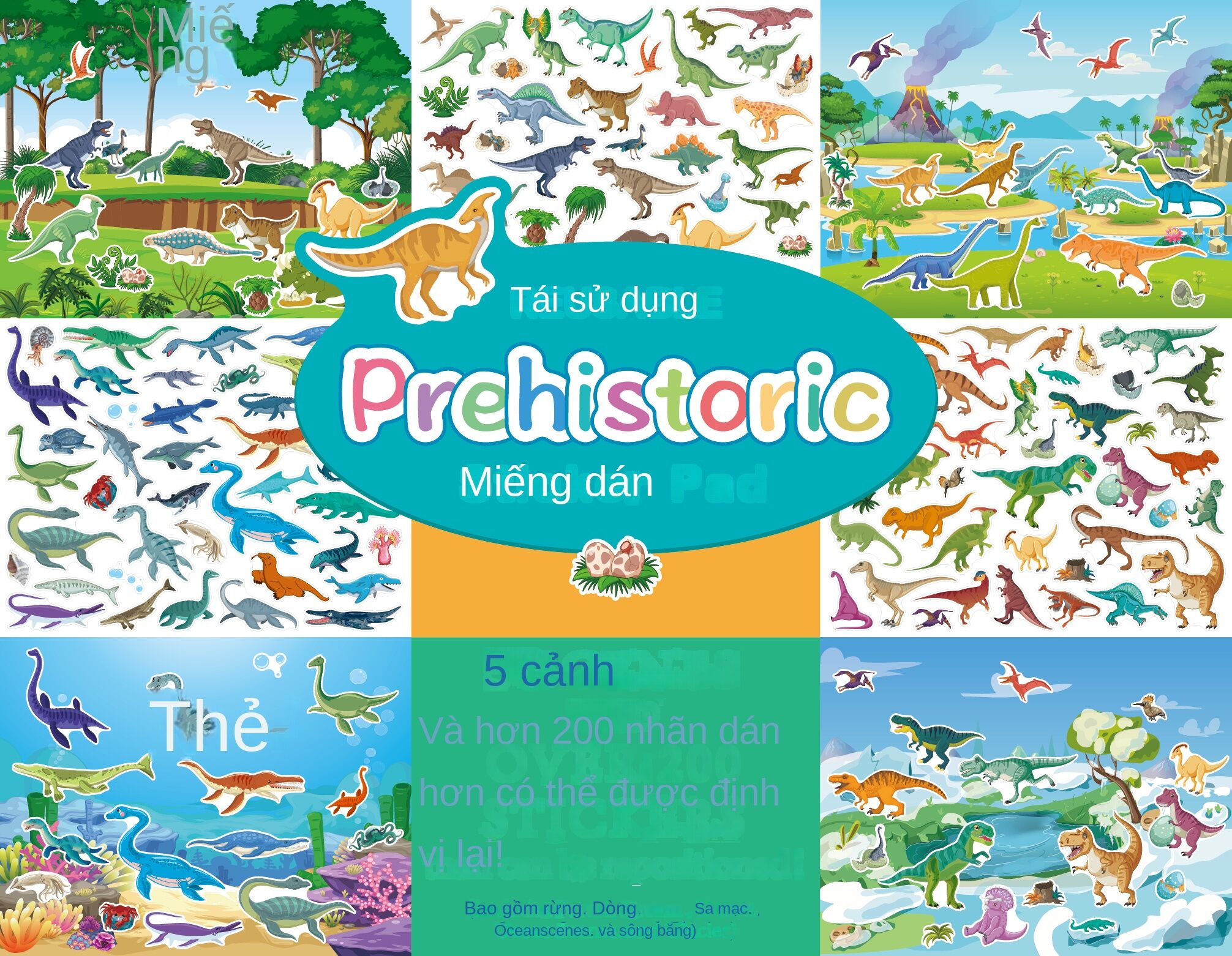 Over 200Pcs Children Scenes Stickers Reusable DIY Puzzle Montessori Material Busy Book Education Learning Toys For Kids Gifts