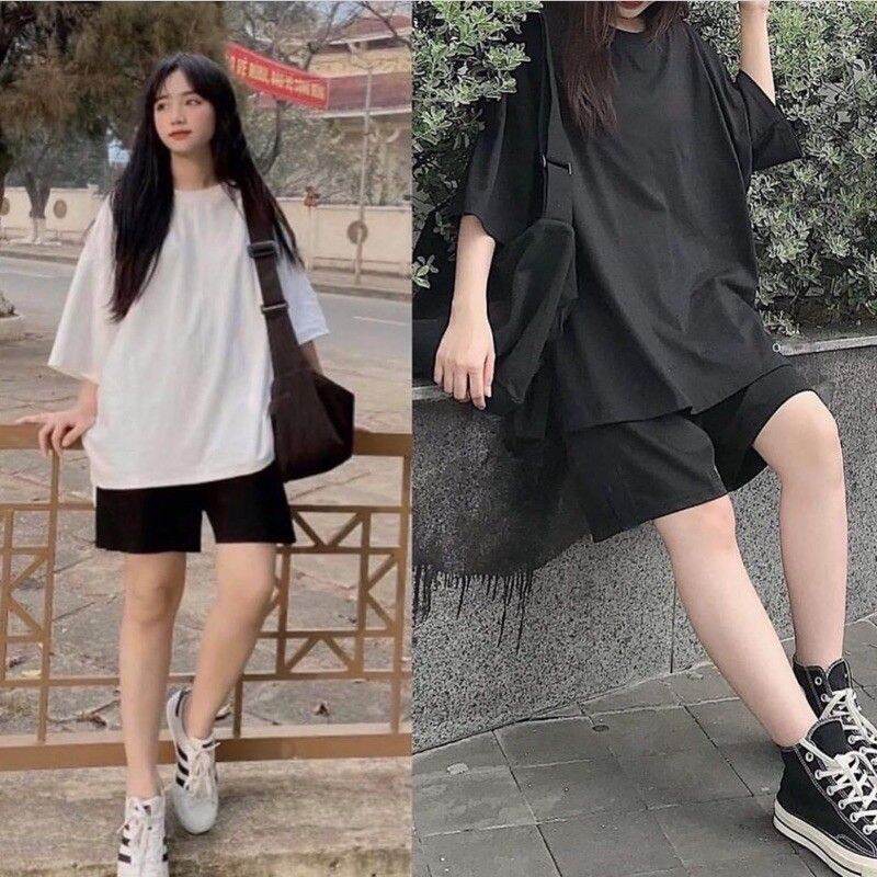 Sét bộ đồ trơn from rộng cá tính 2k0