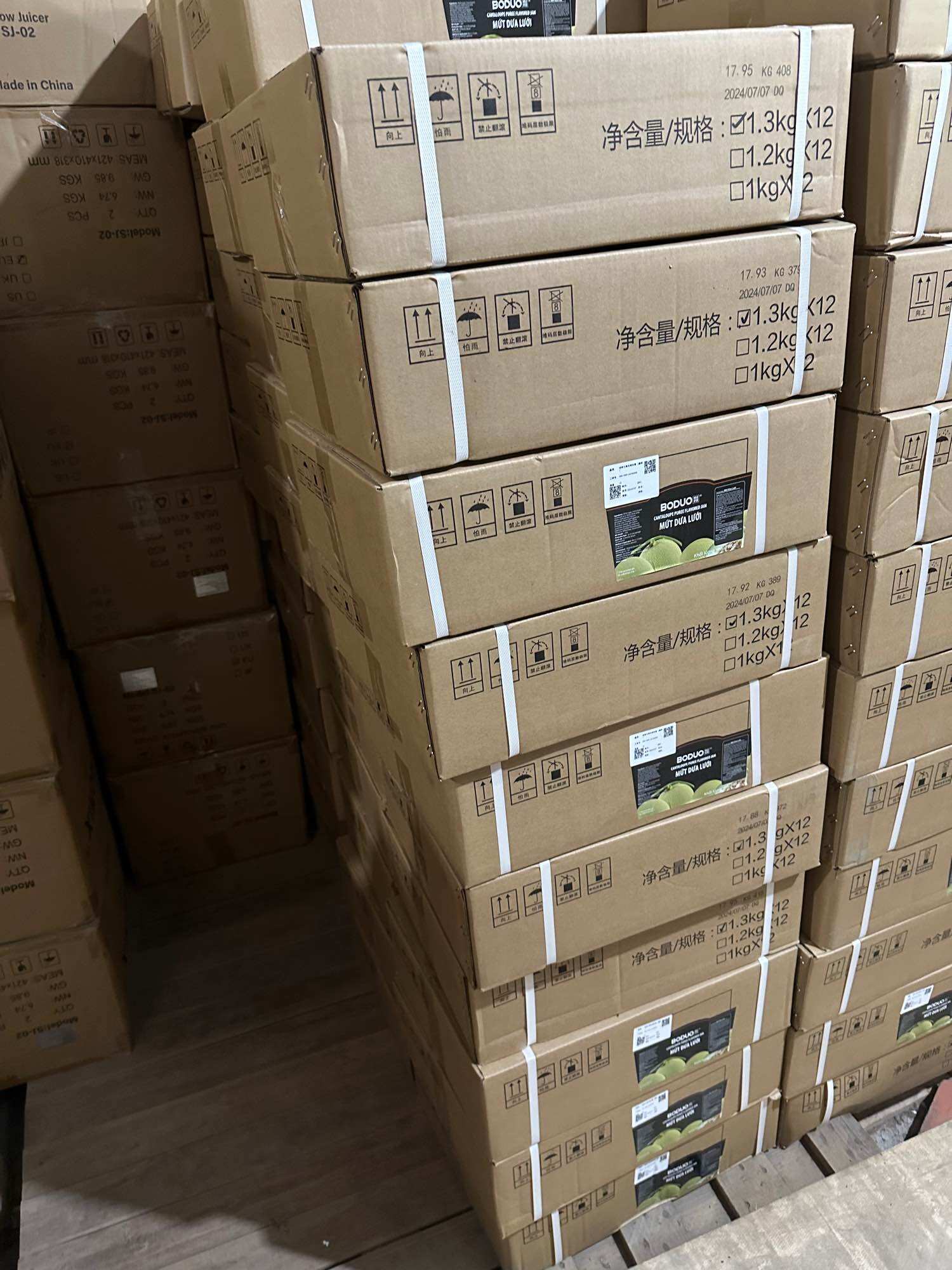 Mứt dưa lưới Boduo hộp 1kg3