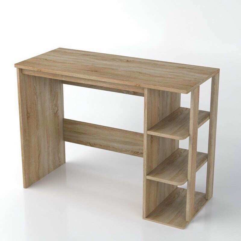Bàn làm việc bàn máy tính - bàn học gỗ mdf phối kệ sách đa năng