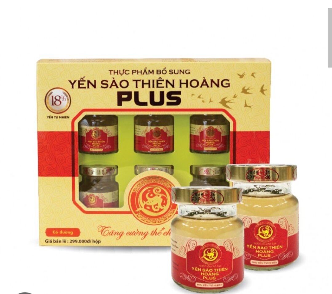 Nước yến sào thiên hoàng plus 18% yến sào cao cấp