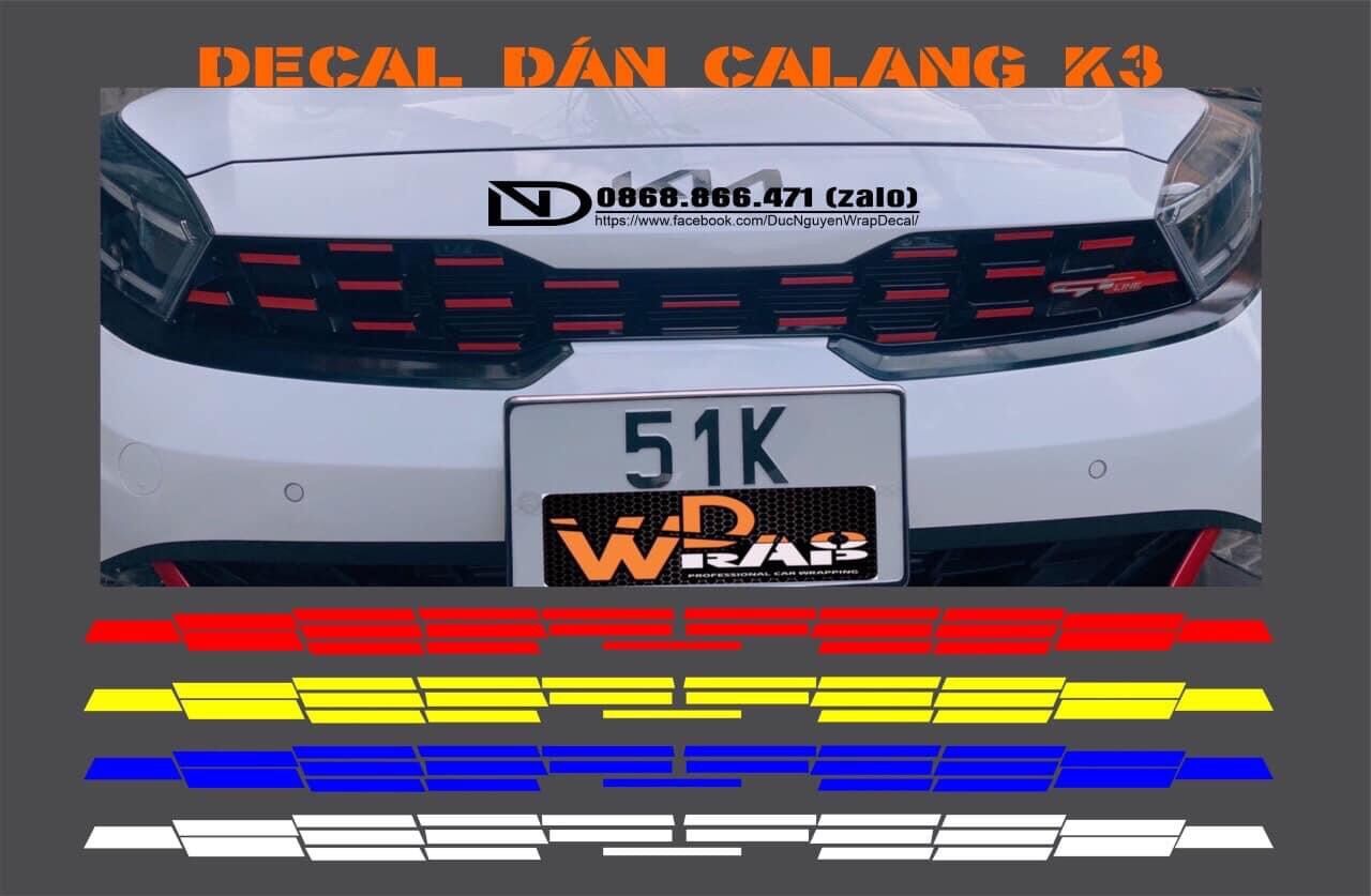 Decal trang trí k3 mới