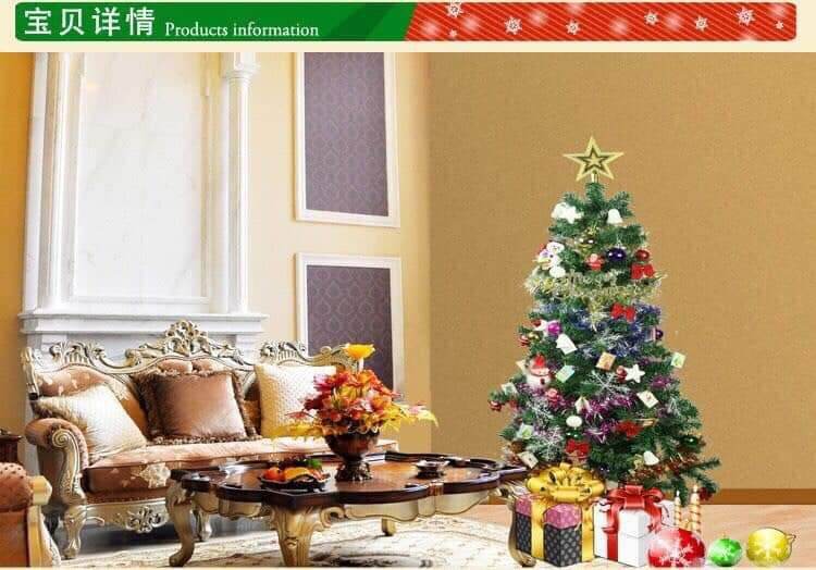 Cây thông noel 1,5m tặng phụ kiện