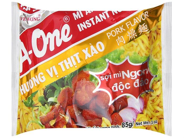 Thùng 30 gói mì A-One thịt xào 85g