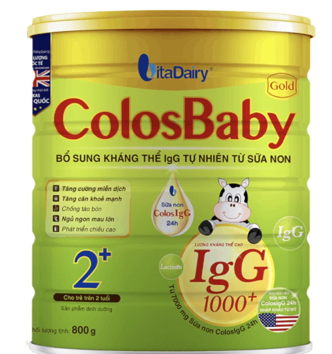 Sữa Colos Gold 2+ 800gr (quét mã tích xu,date 2026)