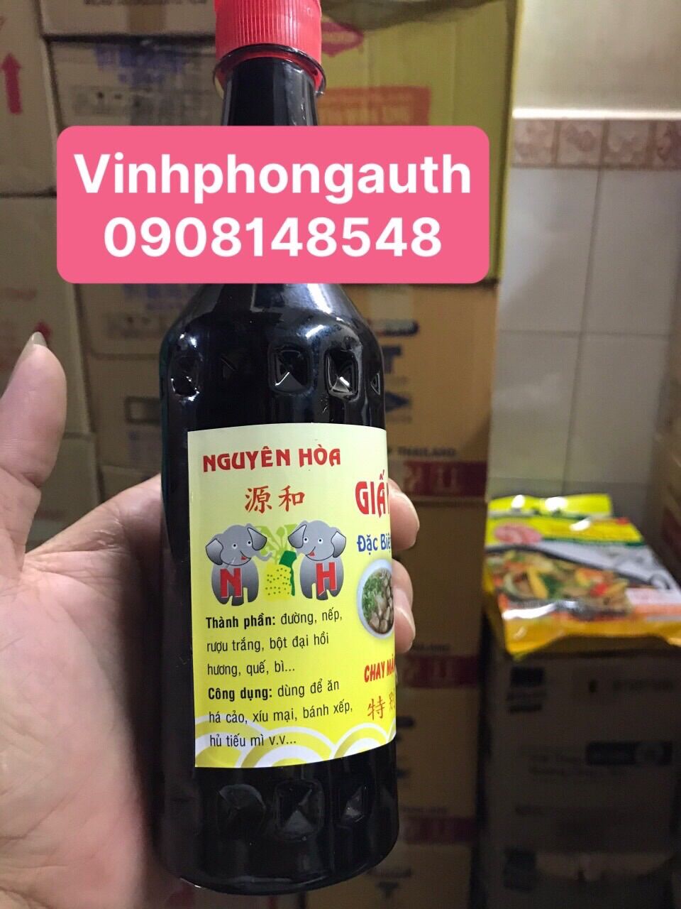 DẤM TIỀU NGUYÊN HOÀ 500ML