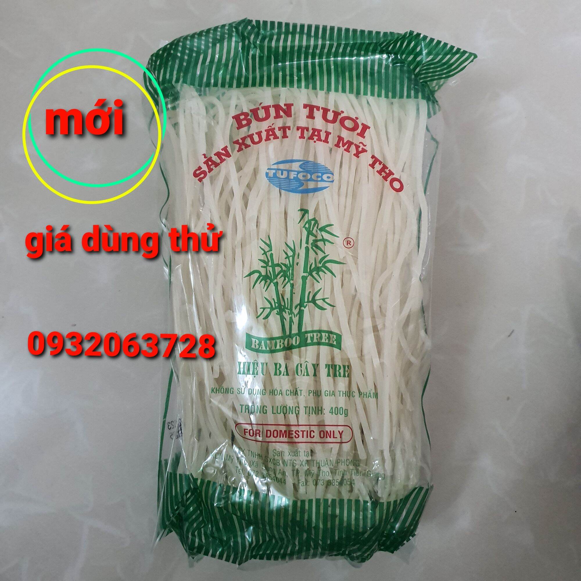 400g sợi bún bò huế hiệu ba cây tre