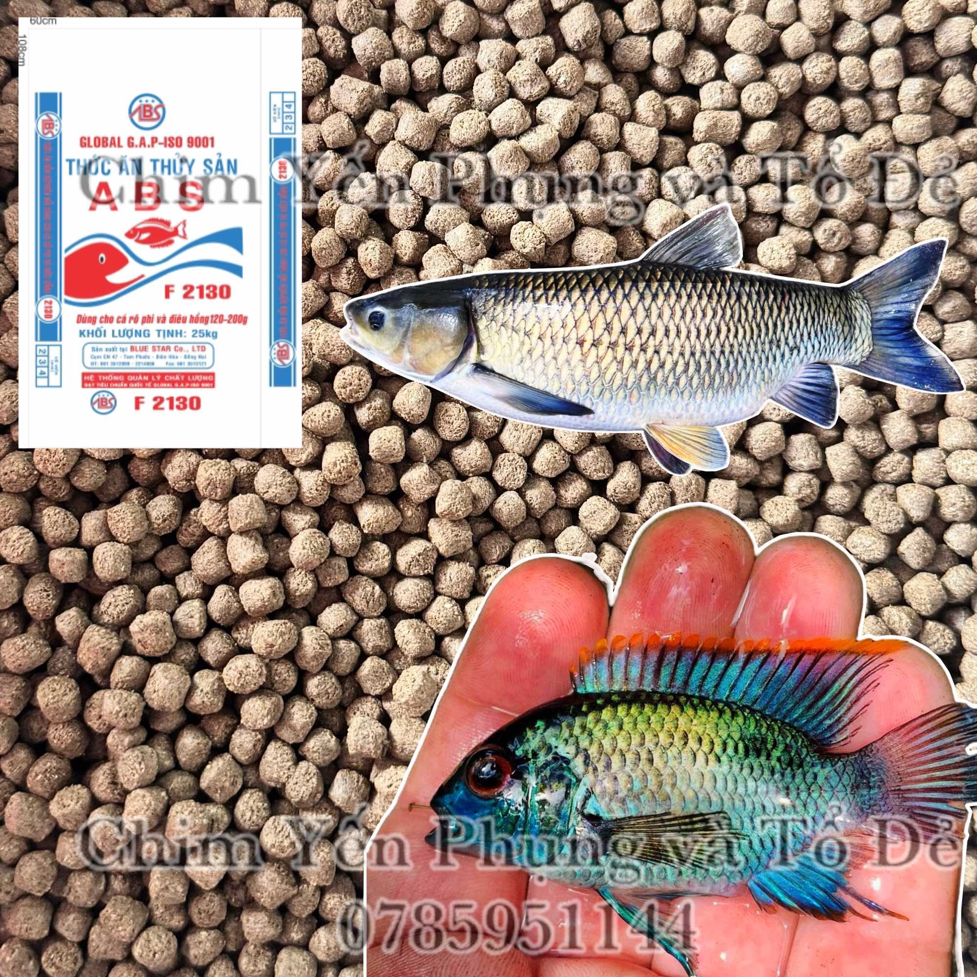 1kg Cám Cá ABS - thức ăn: Cá rô, chép, mè, trê hoặc dùng đánh cám nổi.