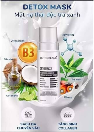 Măt na thải đôc detox blanc