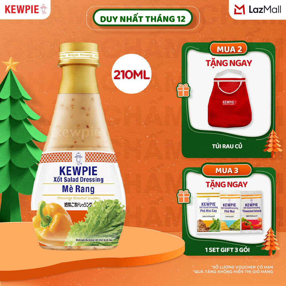  Xốt Salad Dressing Mè Rang Kewpie 210ml 