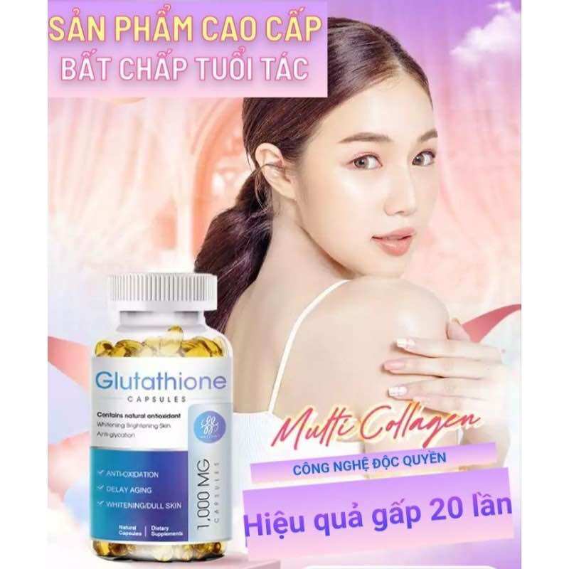 Viên uống trắng da mờ nám Glutathion