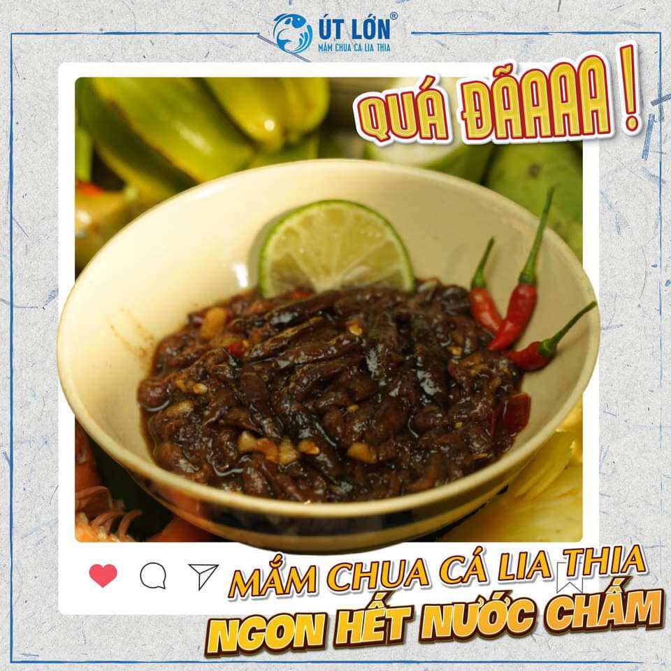 Mắm chua cá lia thia - Thương hiệu Út Lớn - Sản phẩm OCOP - Không ngọt, không mặn - Date 90 ngày