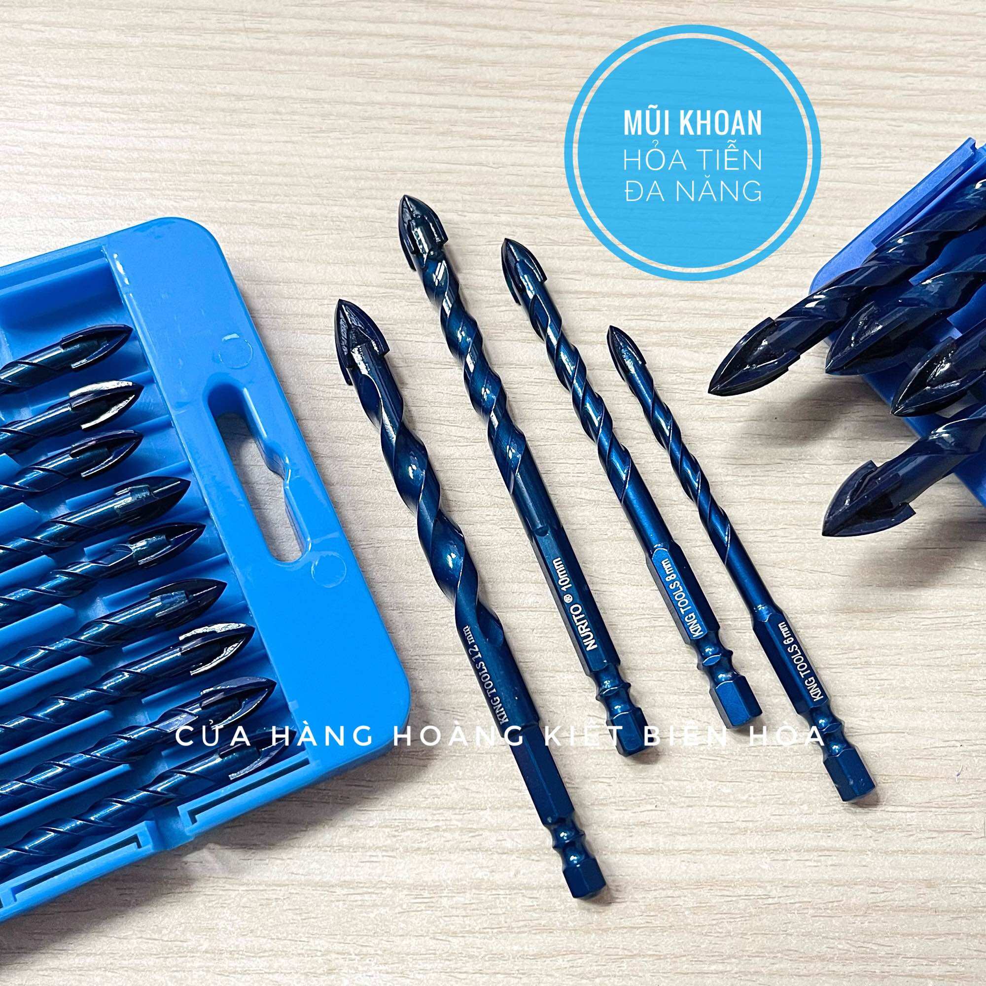 Mũi khoan đa năng 4 cạnh chuôi lục giác cao cấp