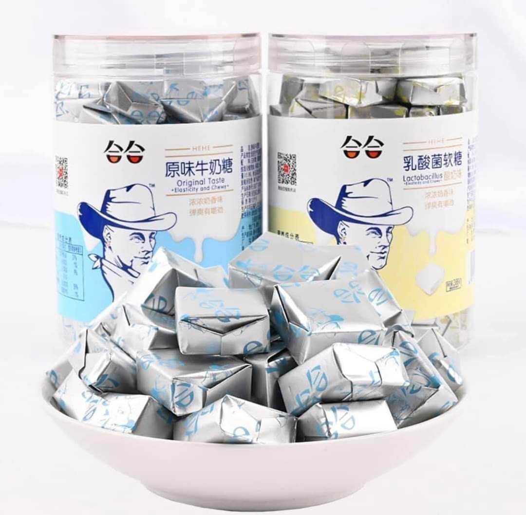 Kẹo sữa chua ông già Đài Loan hủ 288g
