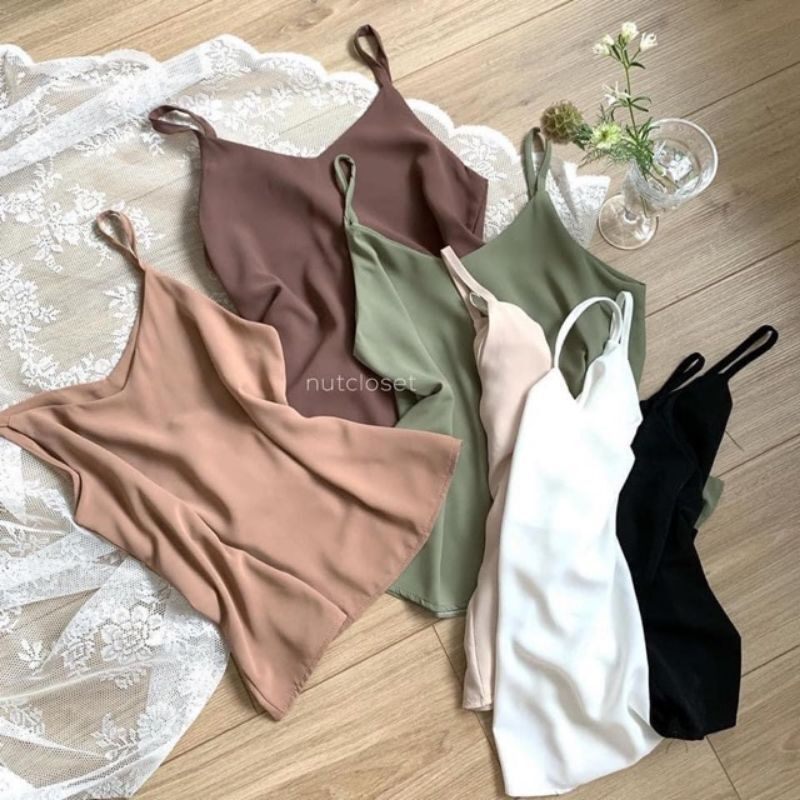 Áo hai dây basic vitage siêu hot