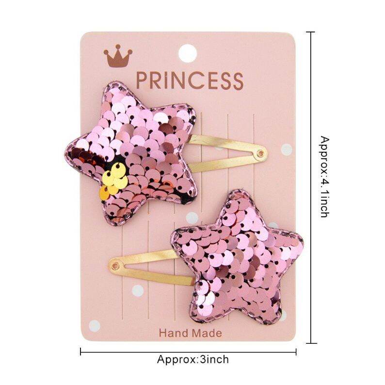Set 2 Kẹp tóc đính sequence thời trang lấp lánh cho bé gái-- SUBO SHOP.