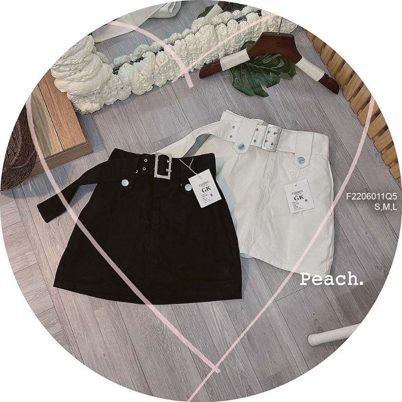 CHÂN VÁY PHỐI NỊT CỰC XINH PK0