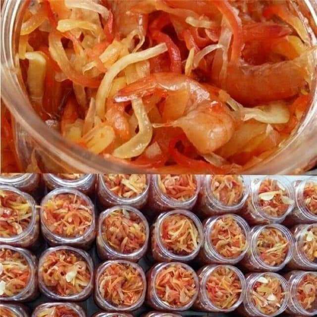 Mắm tép bạc đất trộn đu đủ 600g