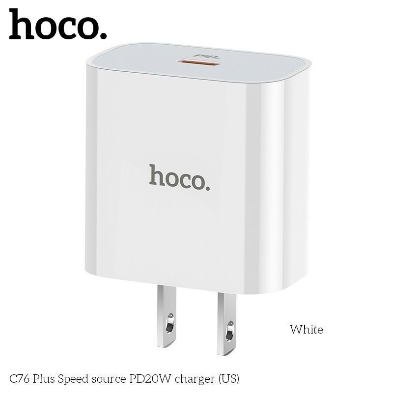 Cóc Sạc Nhanh Hoco C76 Plus  Cho IPhone 20W