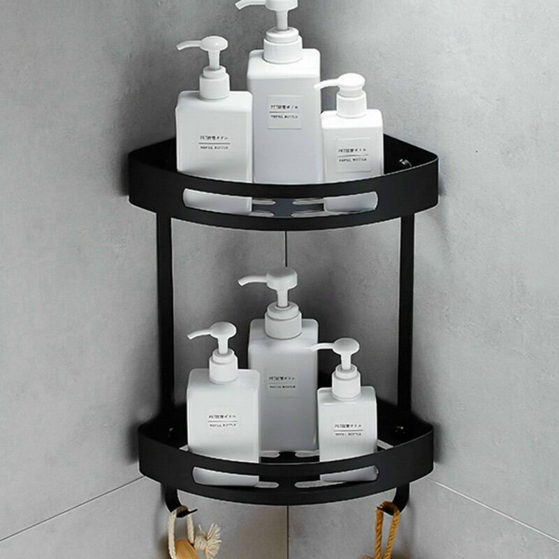Kệ góc đôi inox 304 đen