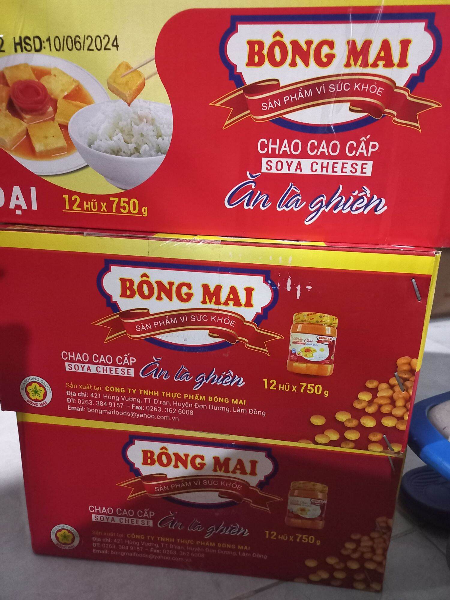Chao bông mai hũ lớn 750g
