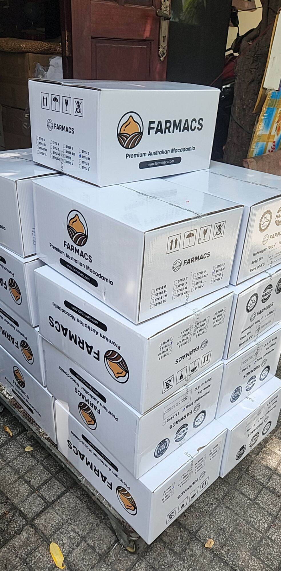 400gr macca Úc nứt vỏ