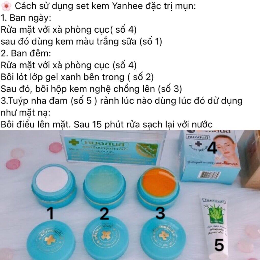 Bộ kem mụn yanhee thái lan
