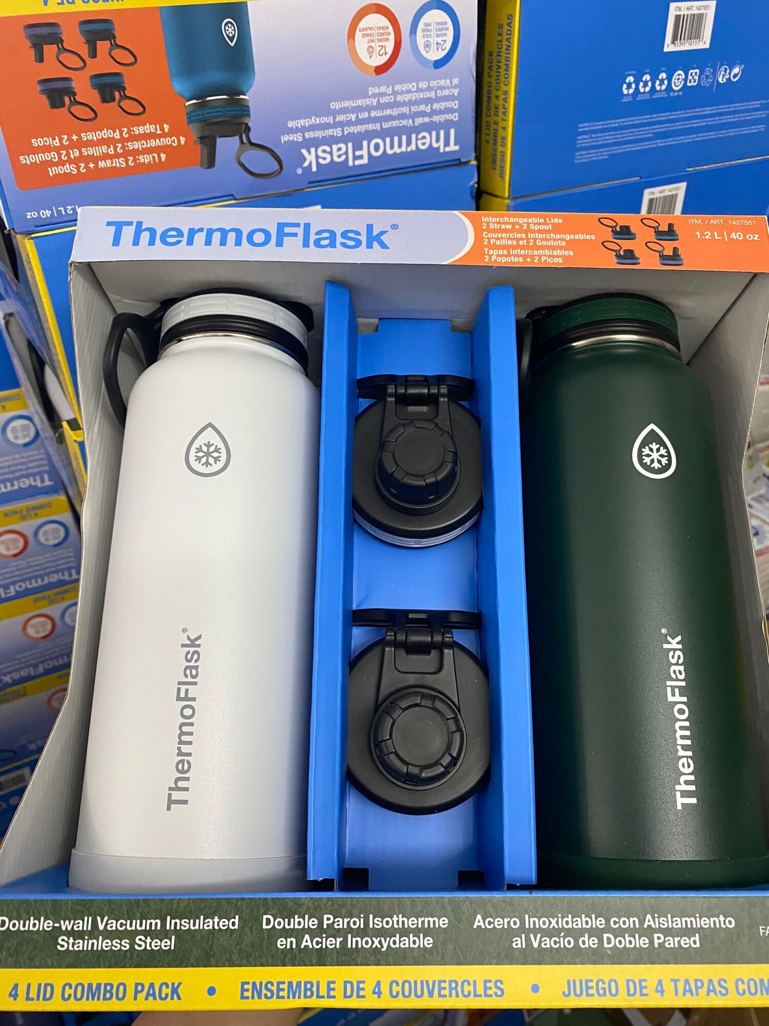 SET 2 bình giữ nhiệt ThermosFlask 1.2l Chuẩn Mỹ