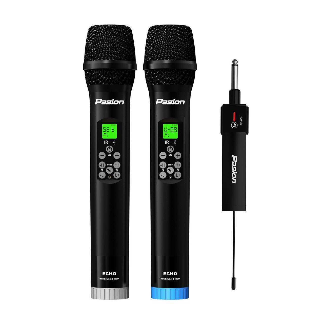 Micro karaoke không dây DSP Paramax Pasion Echo (Dòng micro cực hay, chống hú, tương thích Bose, JBL, Sony)