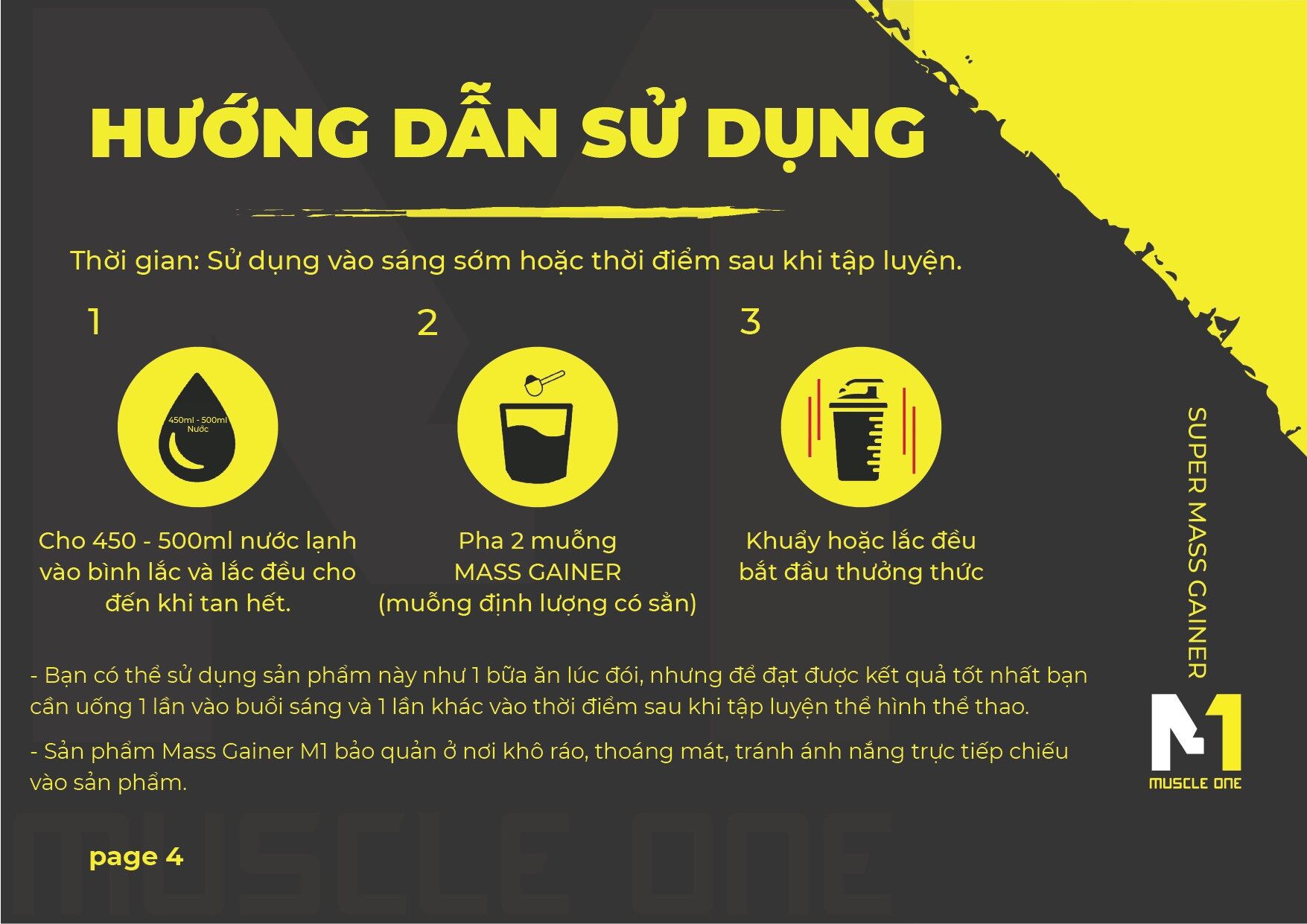Combo 3 Túi Whey Protein Isolate M1 + 2 Quà Tặng