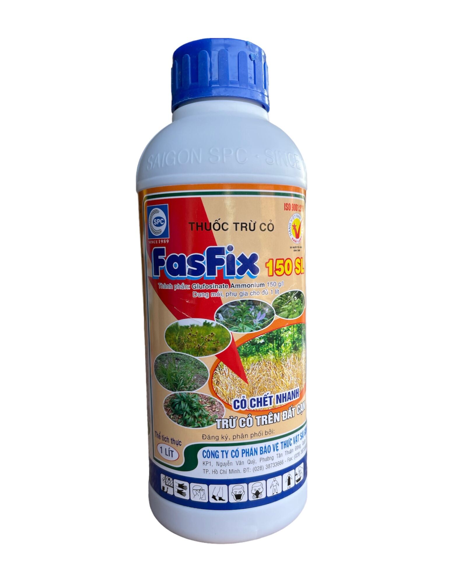 Thuốc trừ cỏ không chọn lọc FasFix 150SL 1000ml. Diệt cỏ sau 3 ngày phun