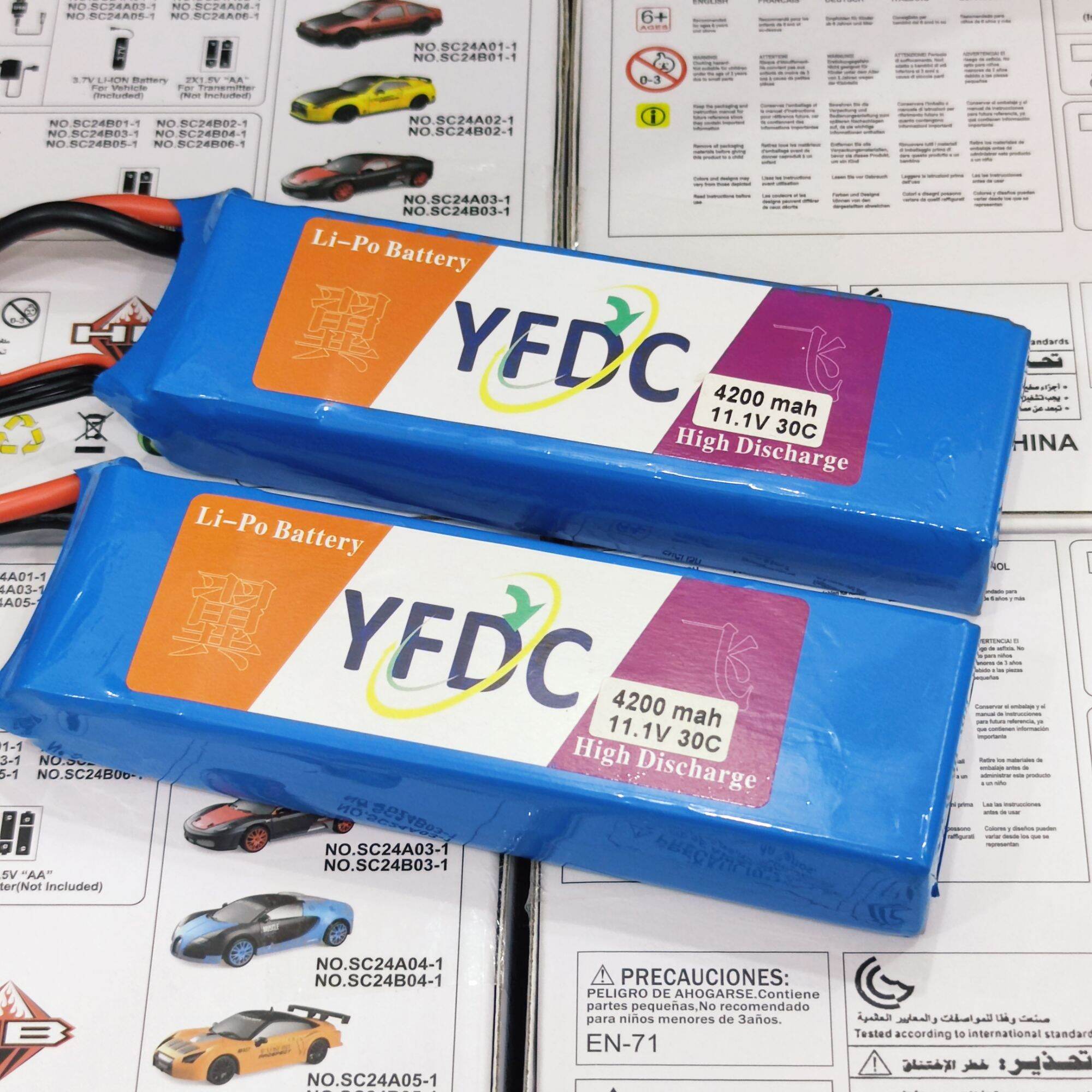 Pin lipo yfdc 4200mah 2s 3s 7.4v 11.1v xả 35c burst 60c dành cho xe điều khiển rc, tàu thuyền rc tốc độ cao