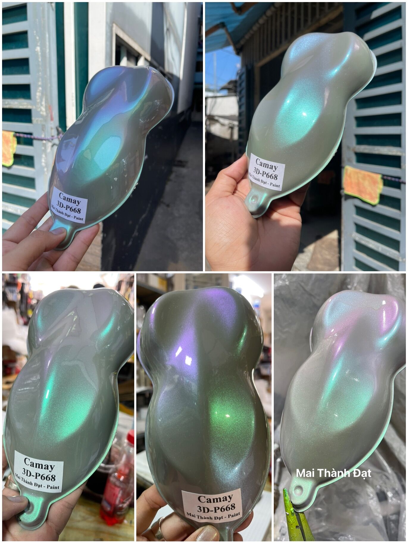Màu Camay 3D-P668 Phủ Nền xám ximăng Đóng chai tuỳ chọn
