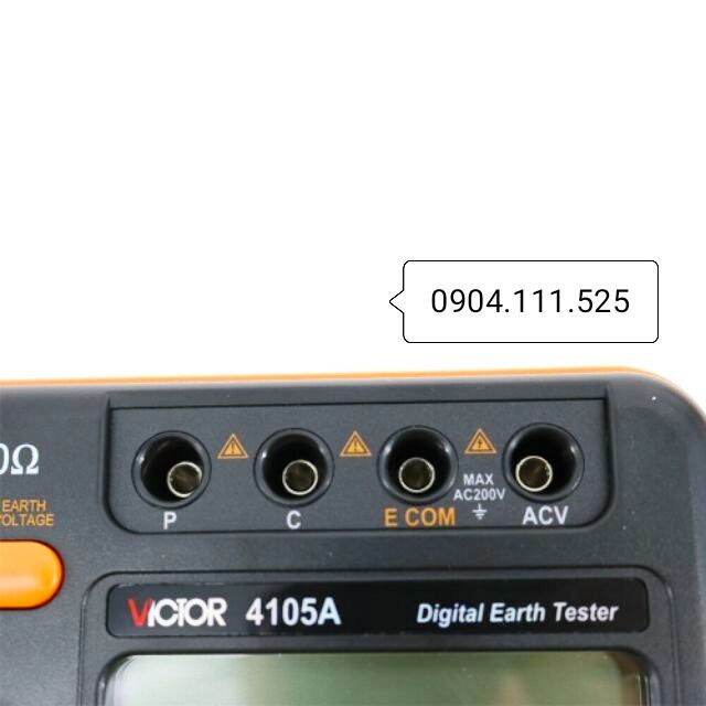 Thiết bị đo điện trở đất Victor 4105A, máy đo tiếp địa, chống sét