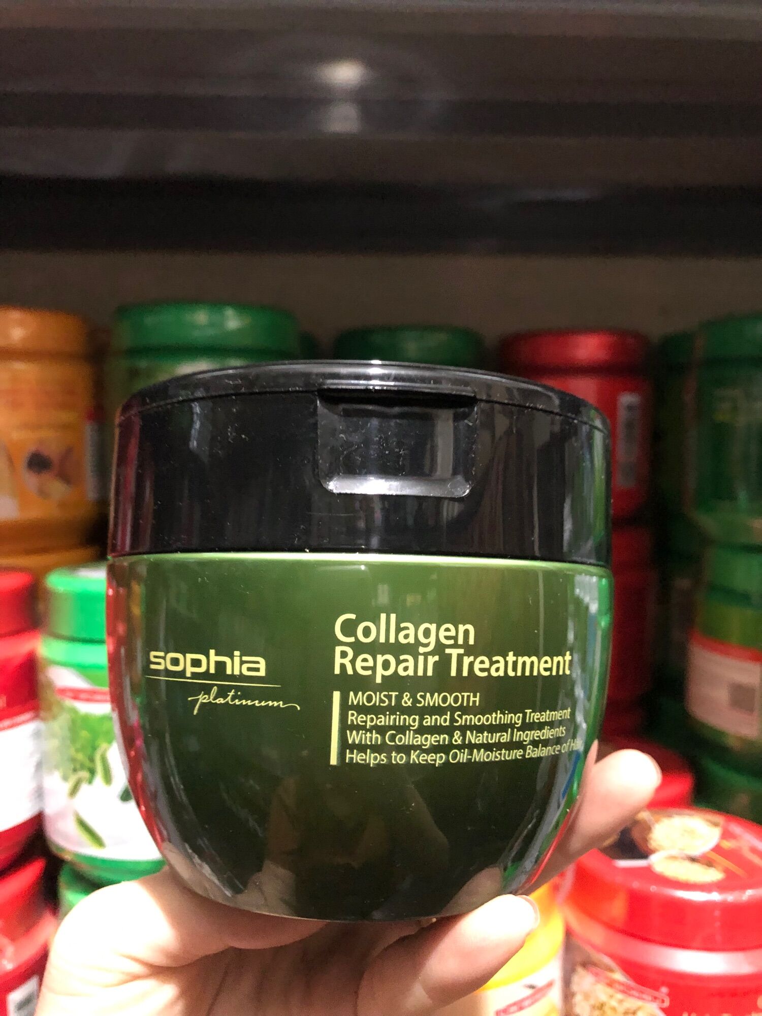 Kem hấp tóc, kem ủ tóc phục hồi chuyên sâu, bổ sung collagen Sophia Hàn Quốc 450ml