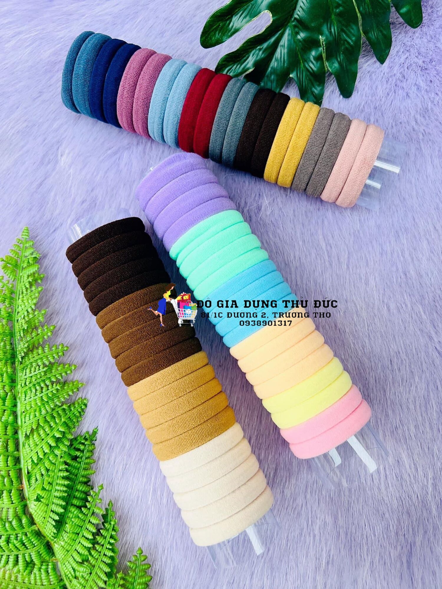 Ống 20 dây cột tóc co giãn siêu bền (MÀU NGẪU NHIÊN)
