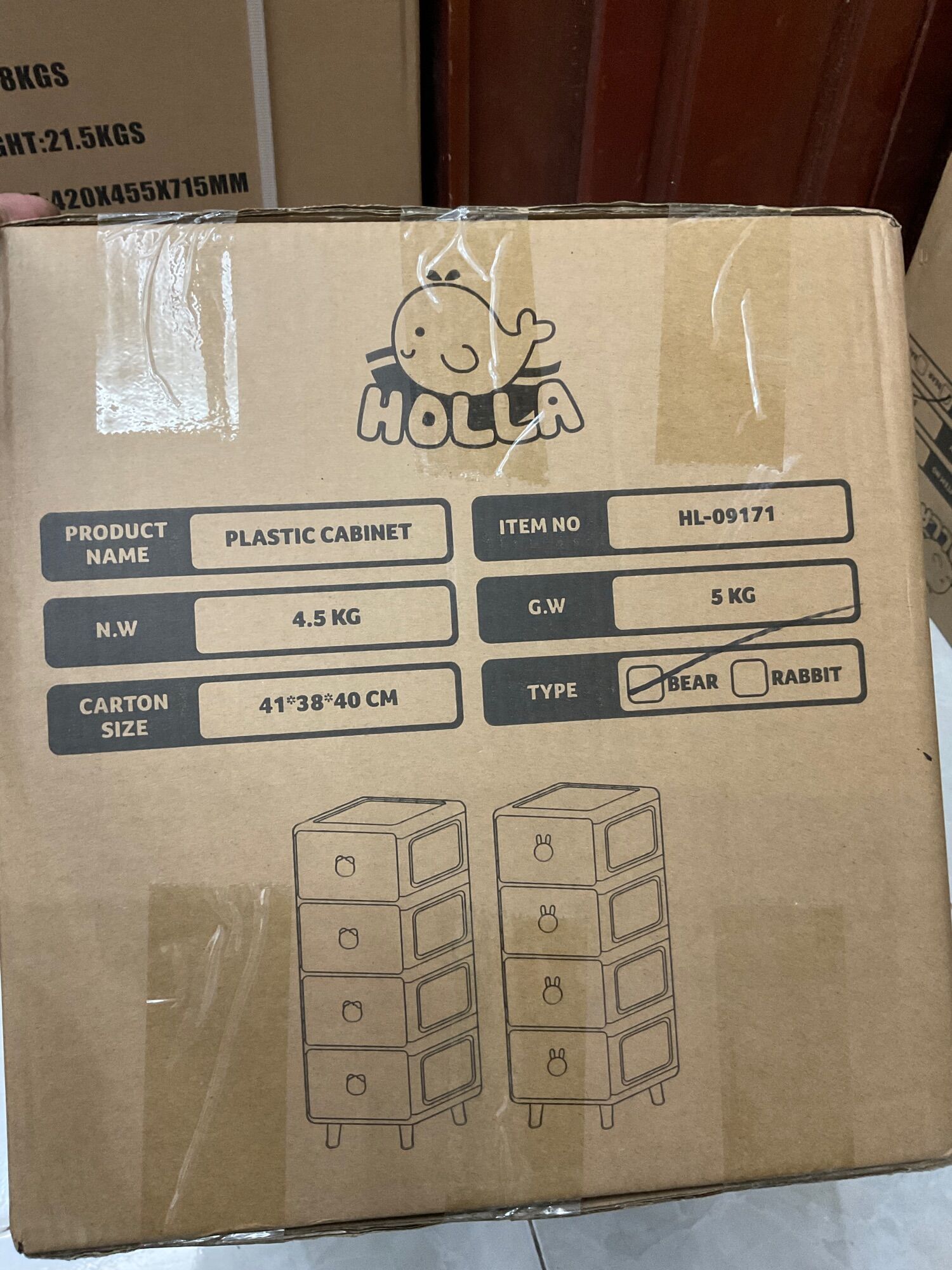 Tủ Đa Năng Gấu Thỏ Cao Cấp Holla