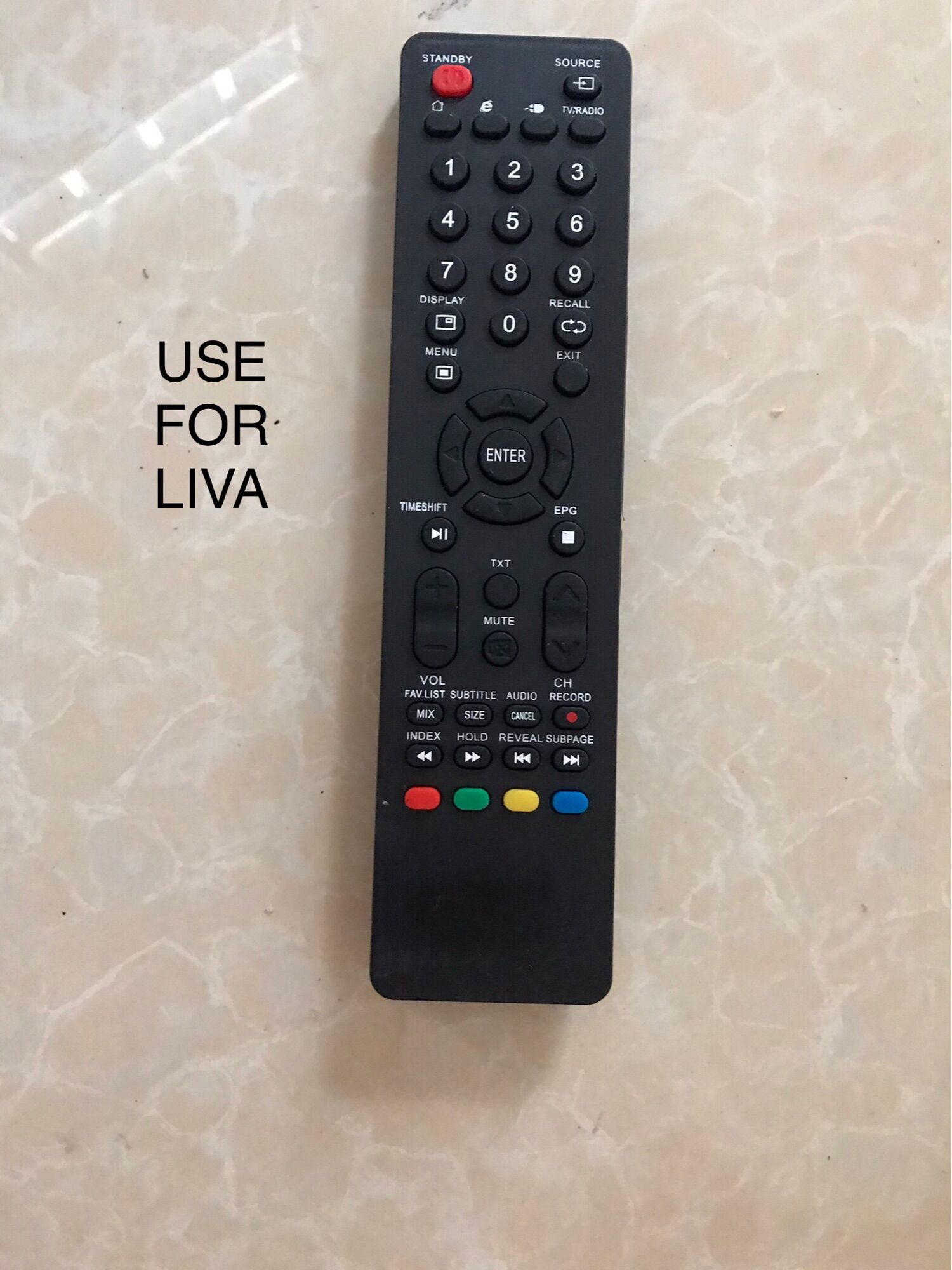 Remote điều khiển tivi led LIVA Smart