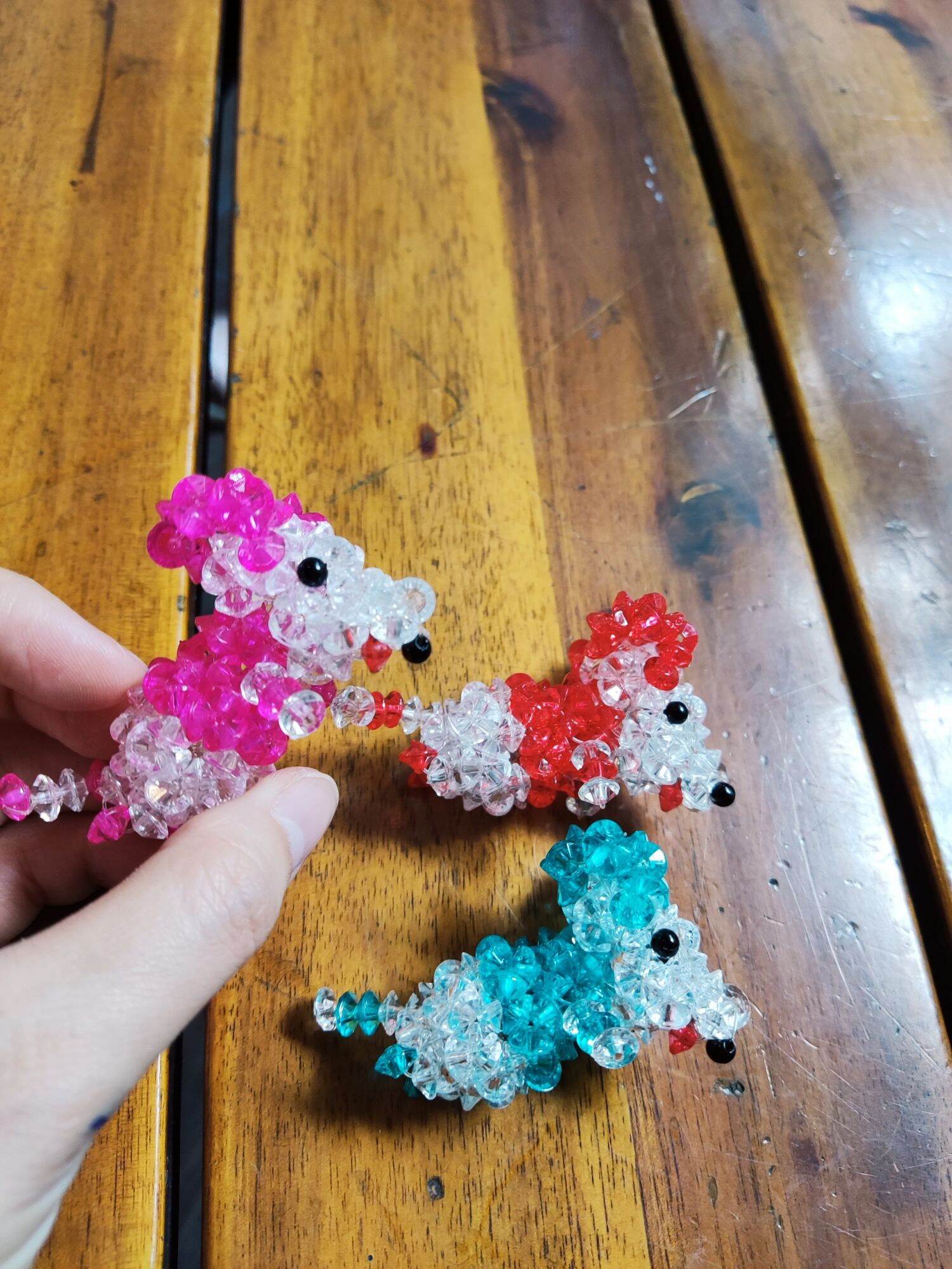 Móc khóa tuổi Tý kết cườm Handmade