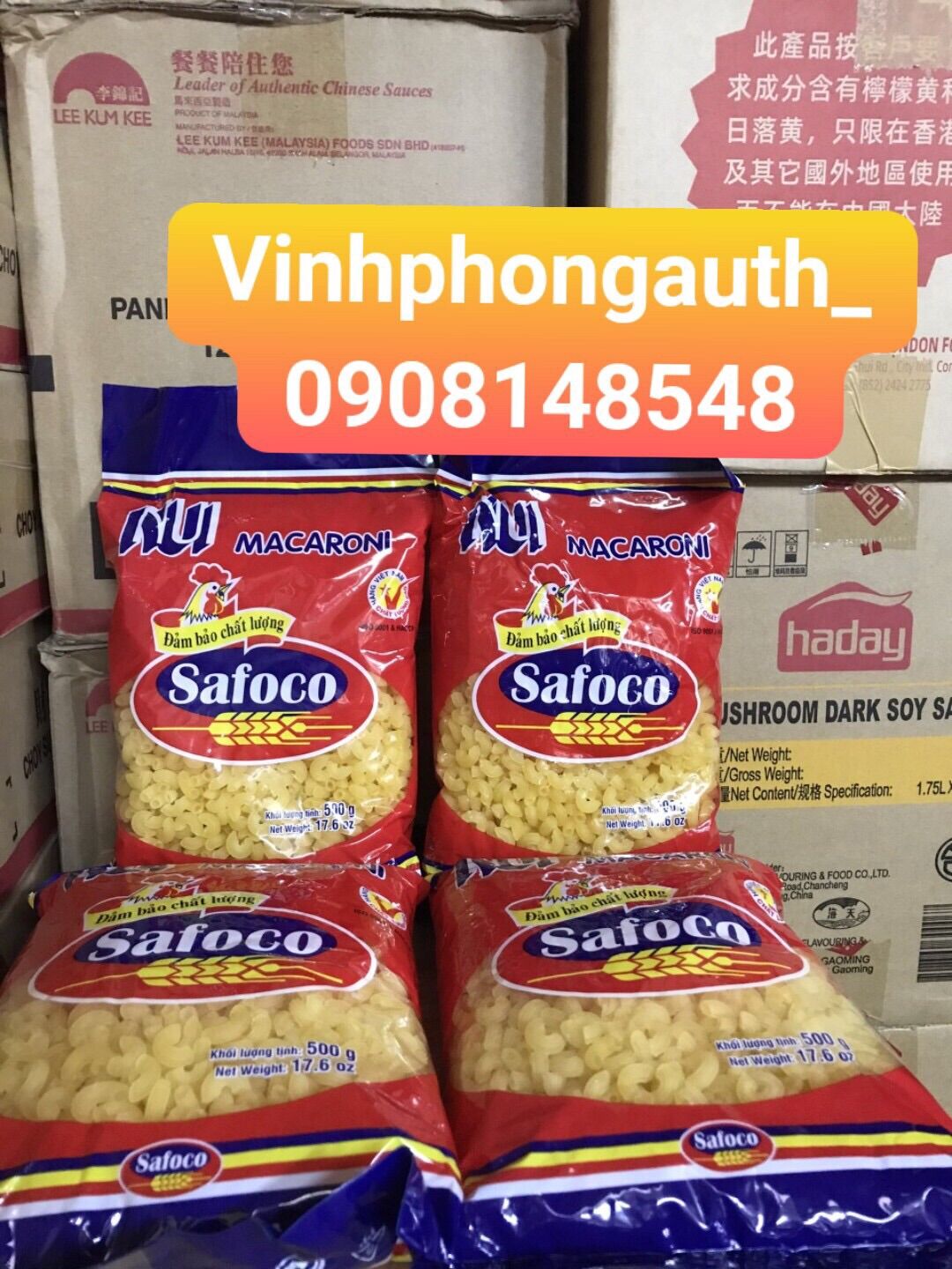 Nui  chữ C Safoco 500g