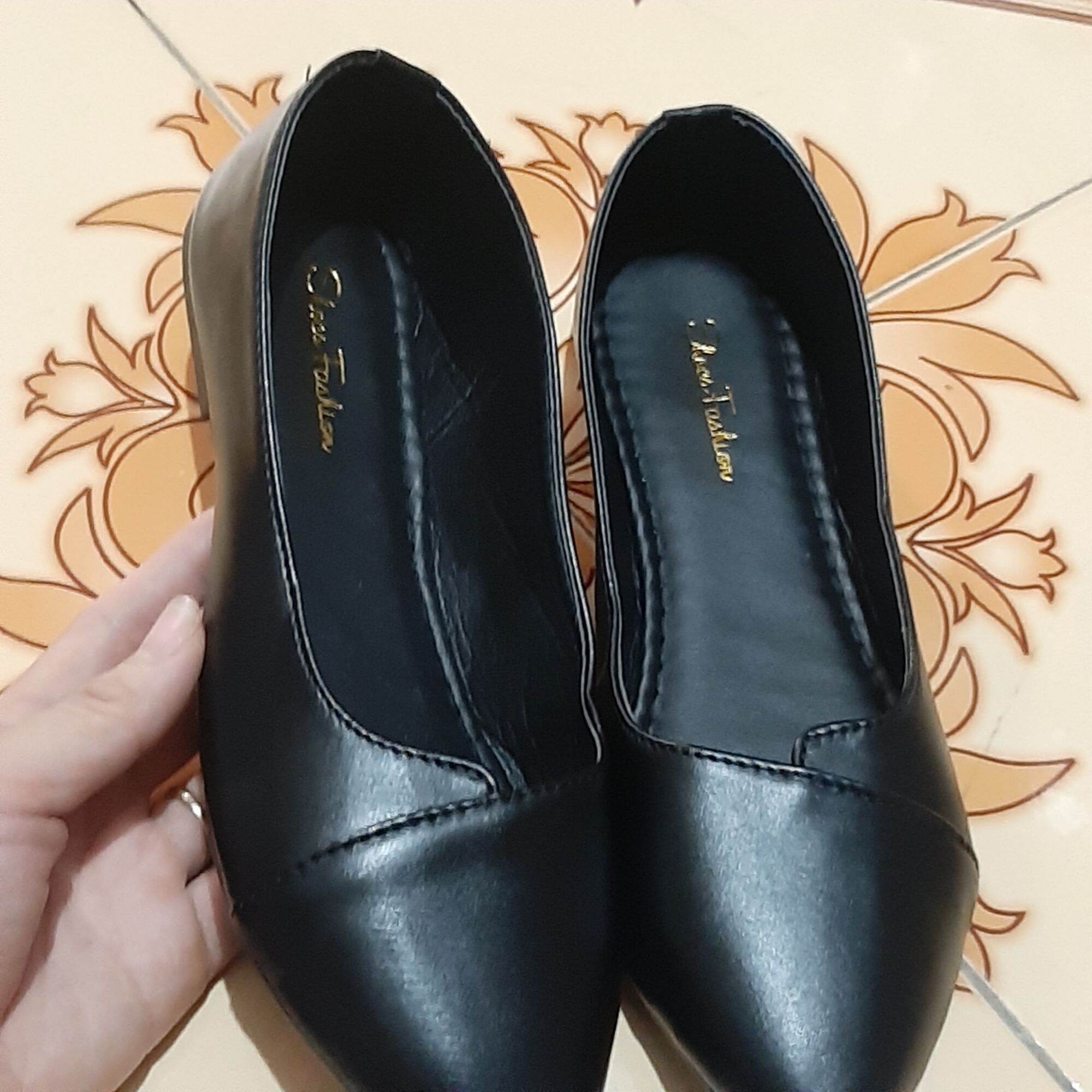 Giày búp bê mũi tim da mềm