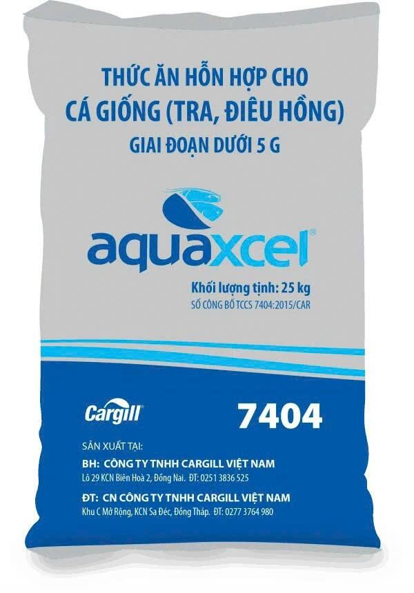 Bao 10kg cám cá cargill dạng bột và hạt 0.3 li chất lượng cao 42% đạm 7404