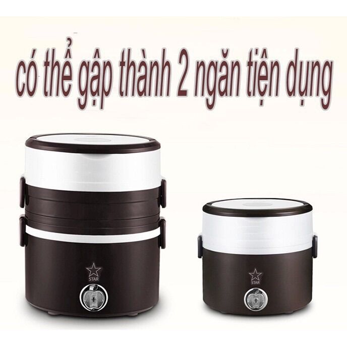 CẶP LỒNG Ủ CƠM 3 TẦNG INOX CẮM ĐIỆN