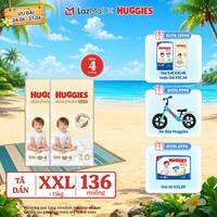 [Chỉ 25-29.06 QUÀ TẶNG ĐH 699K]  Combo 2 Tã quần Huggies Skin Perfect XXL size Mega Jumbo 64+4 miếng - Nhiều phiên bản