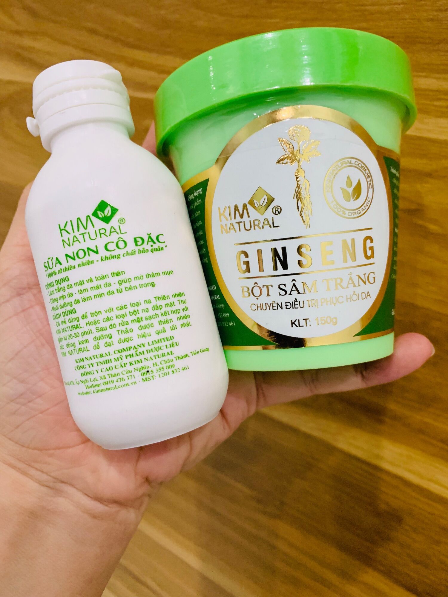 Combo nạ phục hồi da - sâm trắng sữa non